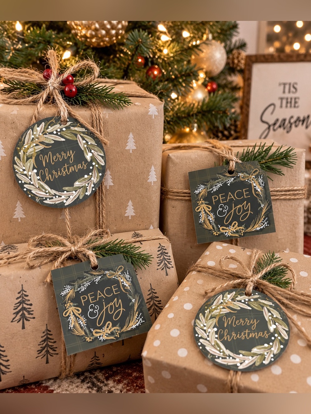 Christmas Gift Tag Set (20 tags)